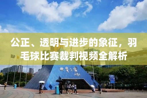 公正、透明與進步的象征，羽毛球比賽裁判視頻全解析