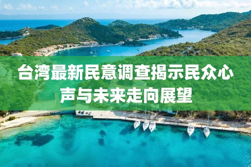 臺灣最新民意調查揭示民眾心聲與未來走向展望