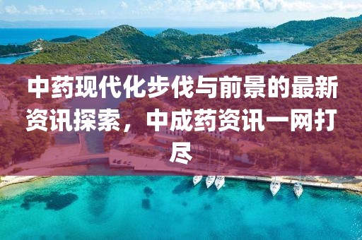 中藥現代化步伐與前景的最新資訊探索，中成藥資訊一網打盡