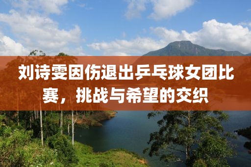 劉詩雯因傷退出乒乓球女團比賽，挑戰與希望的交織