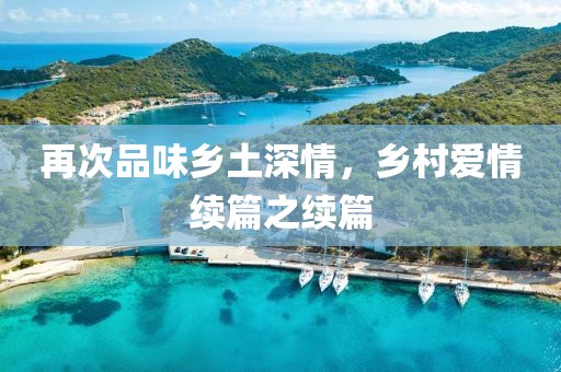 再次品味鄉土深情，鄉村愛情續篇之續篇