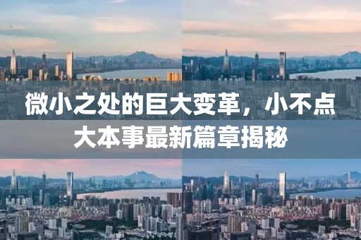 微小之處的巨大變革，小不點大本事最新篇章揭秘