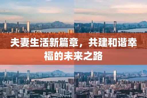 夫妻生活新篇章，共建和諧幸福的未來之路