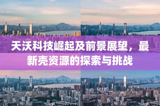 天沃科技崛起及前景展望，最新殼資源的探索與挑戰