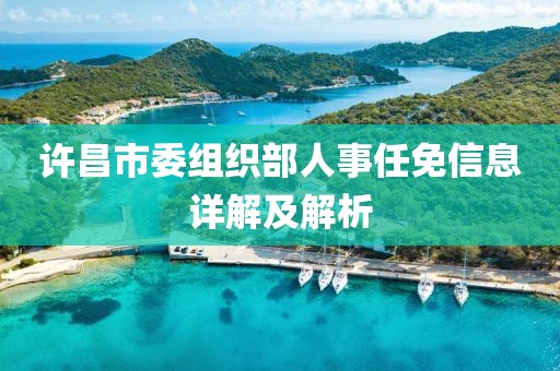 許昌市委組織部人事任免信息詳解及解析