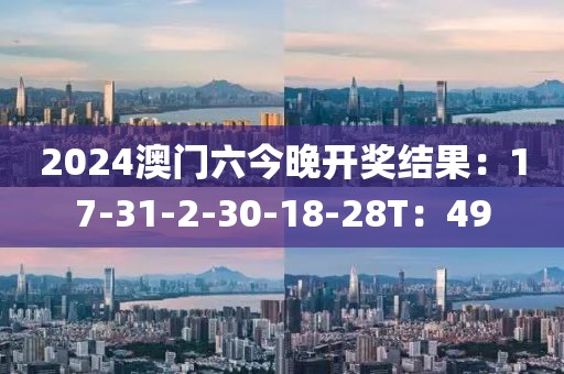 2024澳門六今晚開獎結果：17-31-2-30-18-28T：49