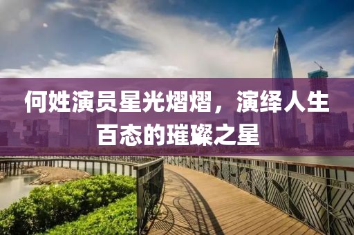 何姓演員星光熠熠，演繹人生百態的璀璨之星