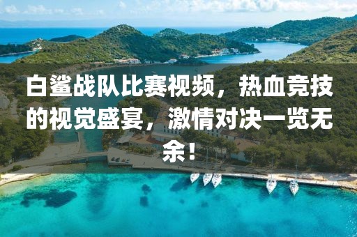 白鯊戰隊比賽視頻，熱血競技的視覺盛宴，激情對決一覽無余！