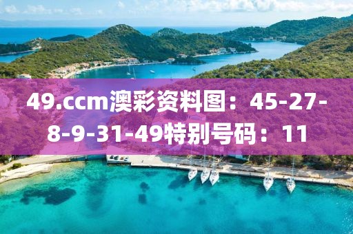 49.ccm澳彩資料圖：45-27-8-9-31-49特別號碼：11