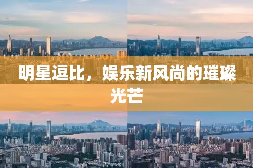 明星逗比，娛樂新風尚的璀璨光芒
