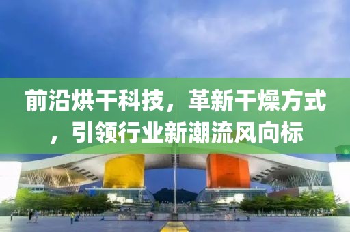 前沿烘干科技，革新干燥方式，引領行業新潮流風向標