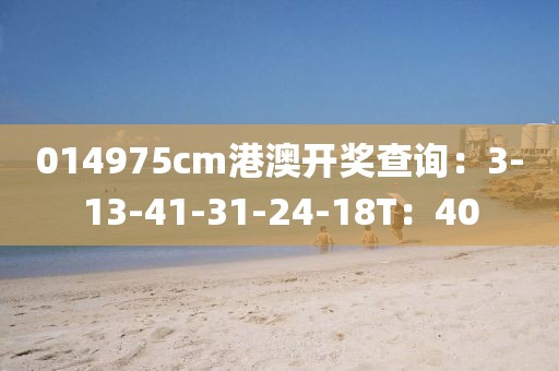 014975cm港澳開獎查詢：3-13-41-31-24-18T：40