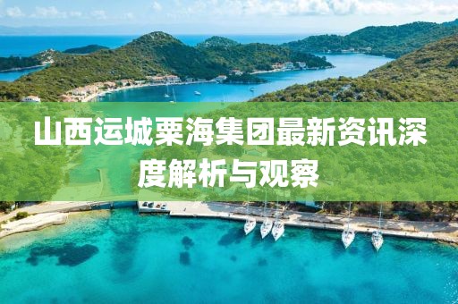 山西運城粟海集團最新資訊深度解析與觀察