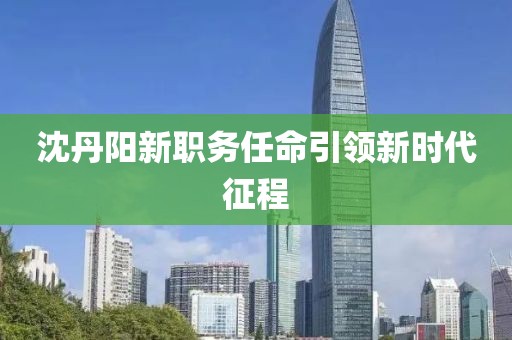 沈丹陽新職務任命引領新時代征程