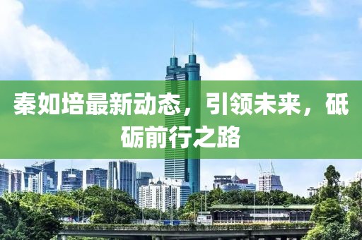 秦如培最新動態，引領未來，砥礪前行之路
