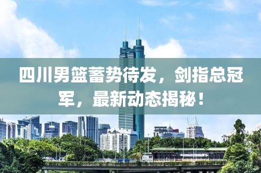 四川男籃蓄勢待發，劍指總冠軍，最新動態揭秘！